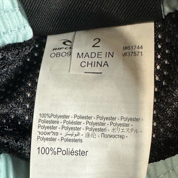 Rip Curl Mirage Palm Daze Blue Swim Shorts Size 2 - Picture 7 of 10